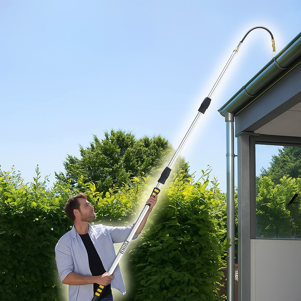 Easy Reach Gutter Cleaner Wand with Hose Adapter