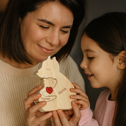 Customised Teddy Bear Family Figurine - Halri