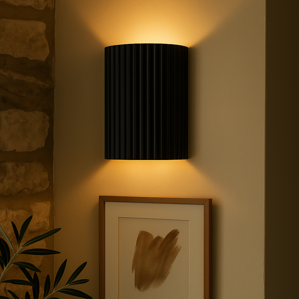 Slim LED Wall Sconce - Contemporary Adjustable Lamp - Halri