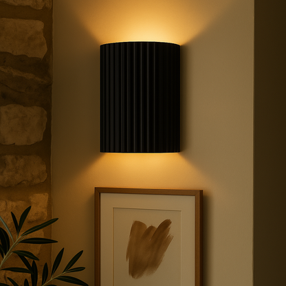 Slim LED Wall Sconce - Contemporary Adjustable Lamp - Halri