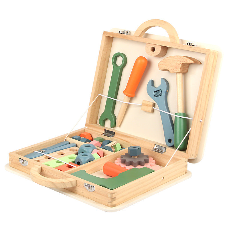 Kids Wooden Craft Tool Kit Set - Halri