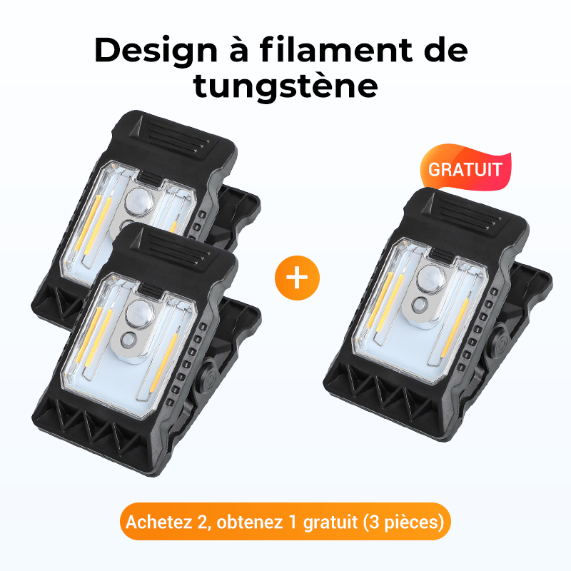Bright Solar Powered Clamp Lamp