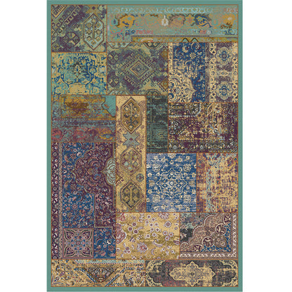 Traditional Moroccan Style Patchwork Area Rug
