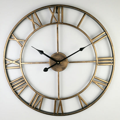 Big Vintage Metal Wall Clock - Halri