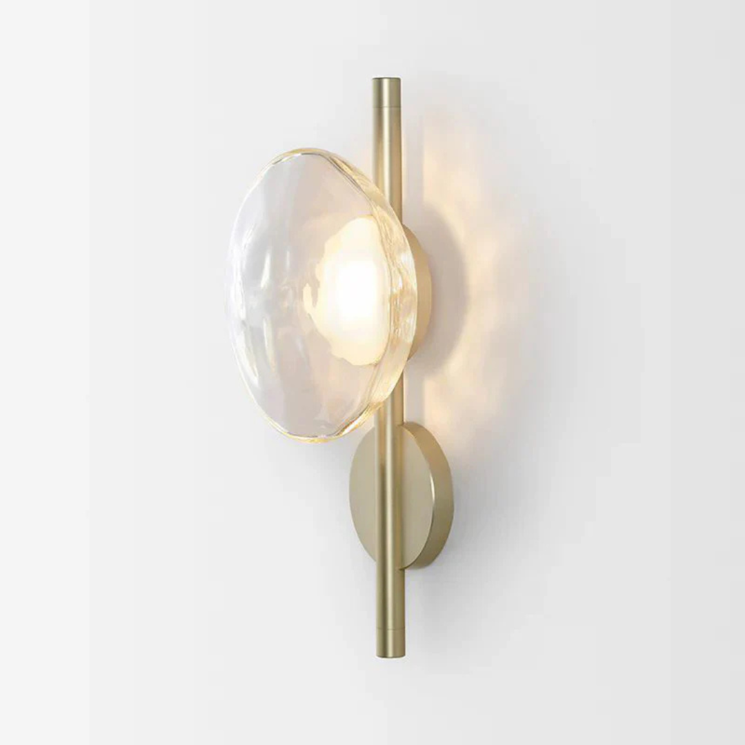 Sleek Glass Panel Wall Light