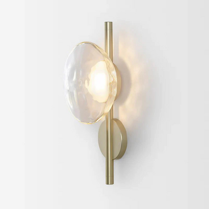 Sleek Glass Panel Wall Light