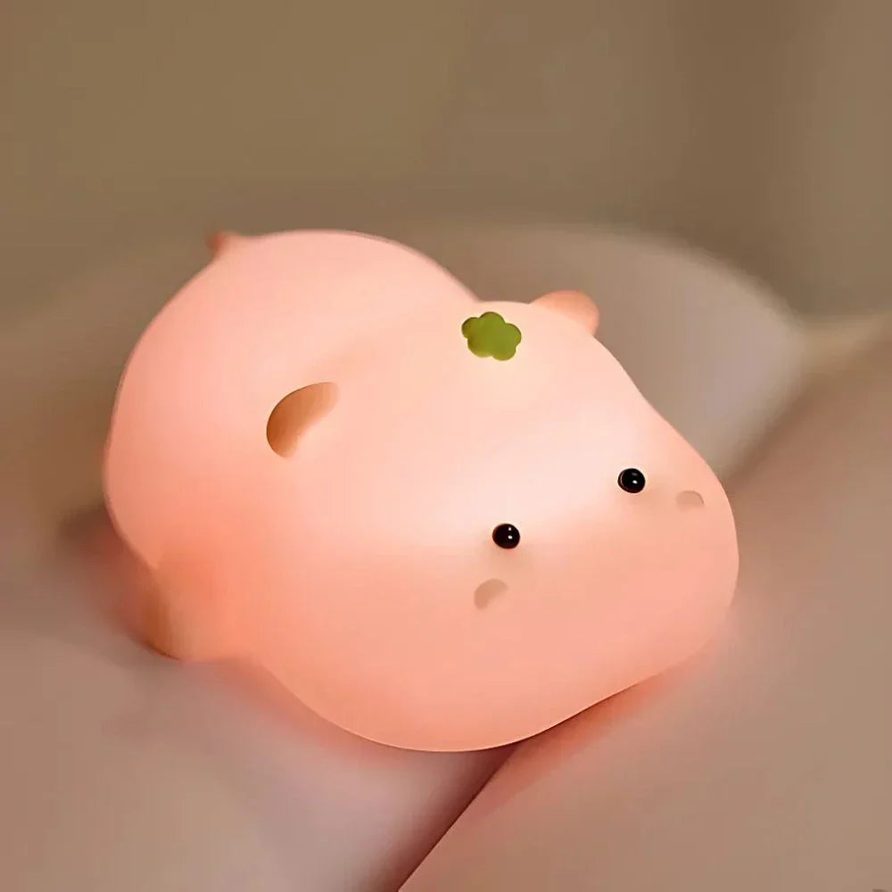 Fun Kids Nightlight - Colorful Silicone Lamp with Rechargeable Battery