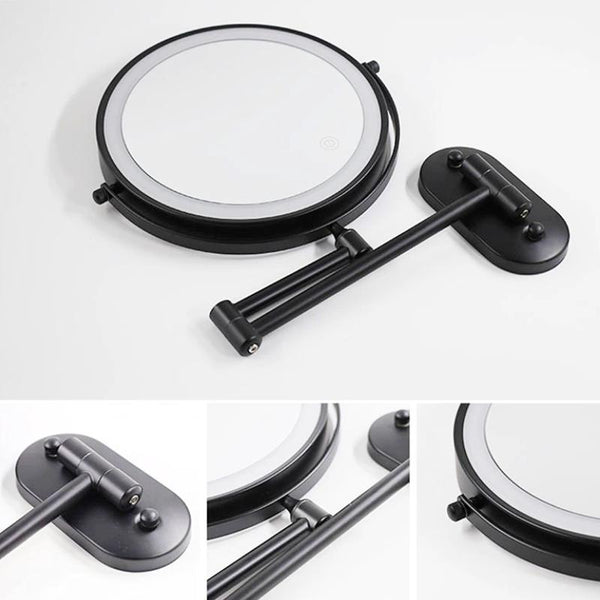 Portable LED Vanity Mirror with Dual Sided Lighting - Halri