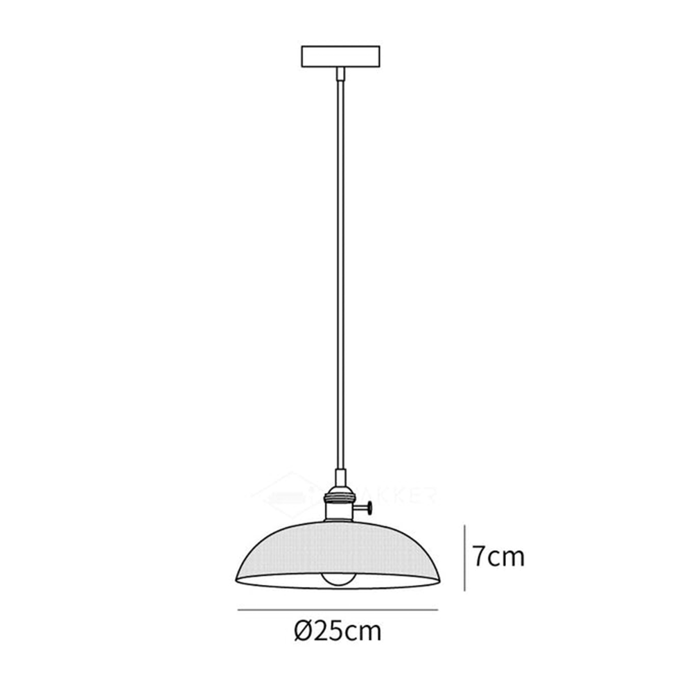 Simple Vintage Glass Floral Hanging Lamp