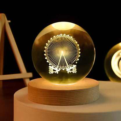 Sparkling Glass Crystal Orb