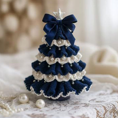 Beautiful Crocheted Mini Christmas Trees