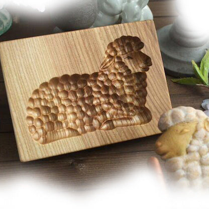 Wooden Cookie Cutter Set with Engraved Designs