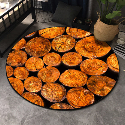 Colorful 3D Tree Rug Polypropylene Modern Non-Slip Carpet