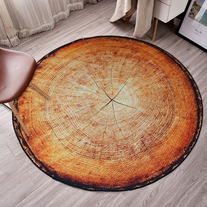 Colorful 3D Tree Rug Polypropylene Modern Non-Slip Carpet
