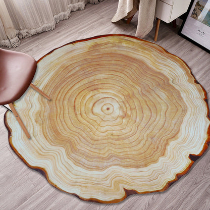Colorful 3D Tree Rug Polypropylene Modern Non-Slip Carpet