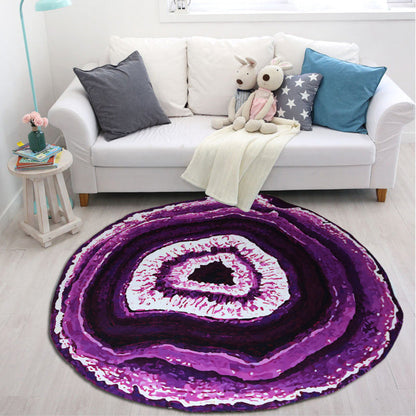 Colorful 3D Tree Rug Polypropylene Modern Non-Slip Carpet