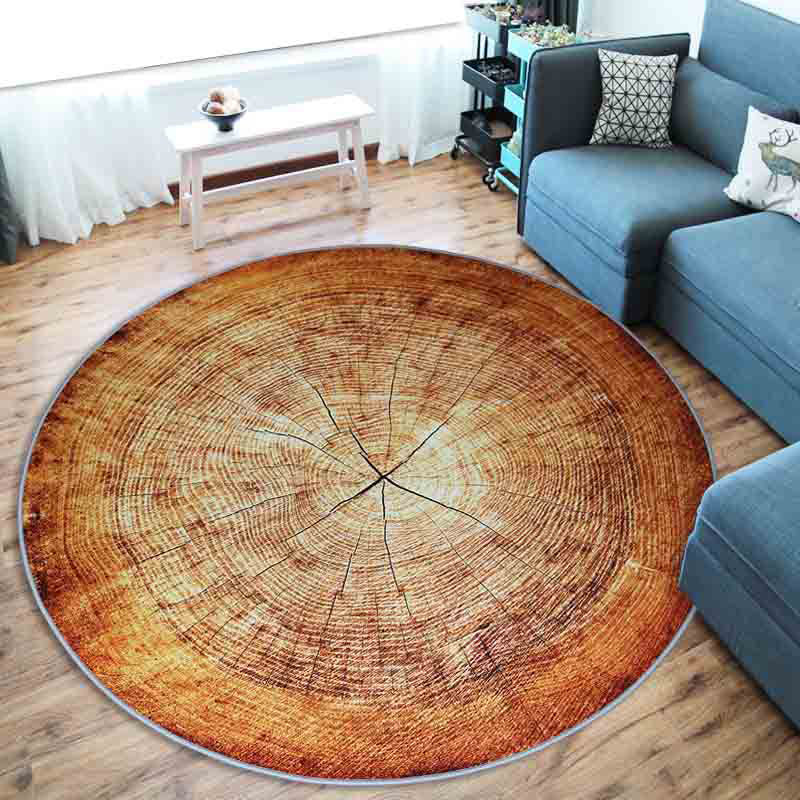 Colorful 3D Tree Rug Polypropylene Modern Non-Slip Carpet