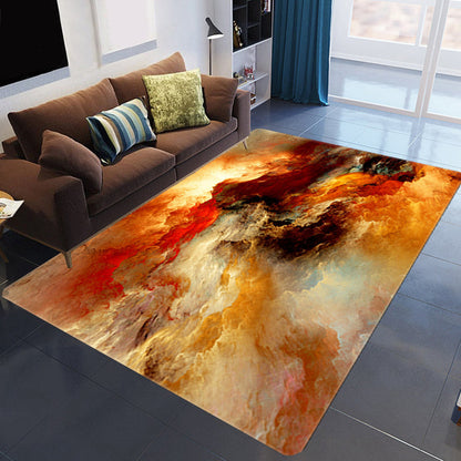 Colorful 3D Cloud Area Rug Soft Non Slip Living Room