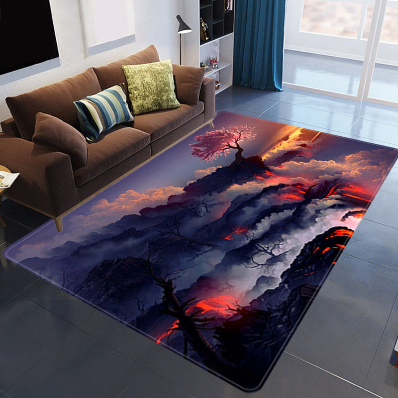 Colorful 3D Cloud Area Rug Soft Non Slip Living Room