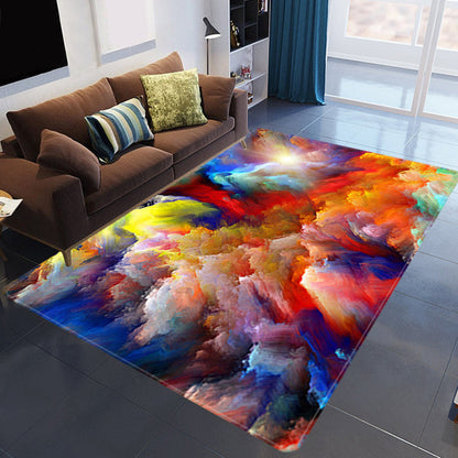 Colorful 3D Cloud Area Rug Soft Non Slip Living Room