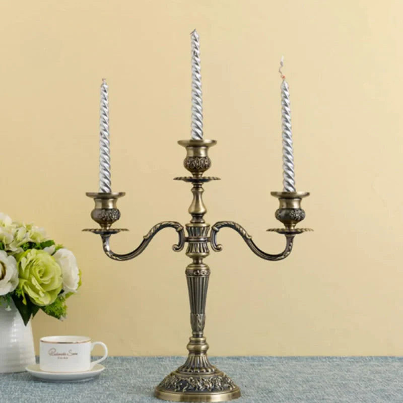 Luxurious Gold Candle Holder