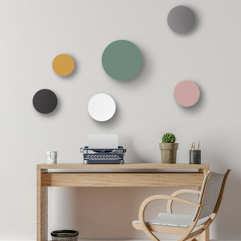 Simple Round LED Wall Lamp with Color Options - Halri