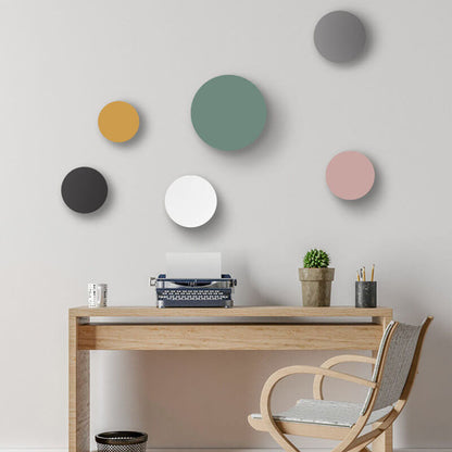 Simple Round LED Wall Lamp with Color Options - Halri