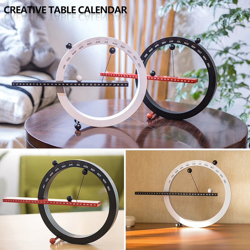 Stylish Round Magnetic Desk Calendar