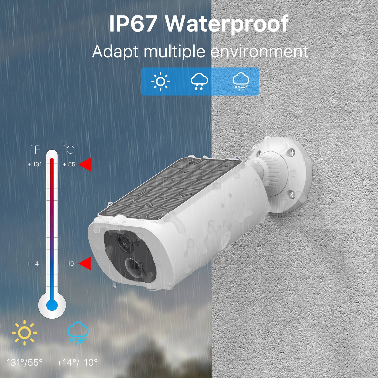 Weatherproof Wi-Fi Outdoor Security Cameras