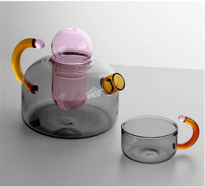 Classic Ceramic Teapot and Cup Set