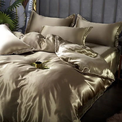 Soft Silk Satin Bedding Set