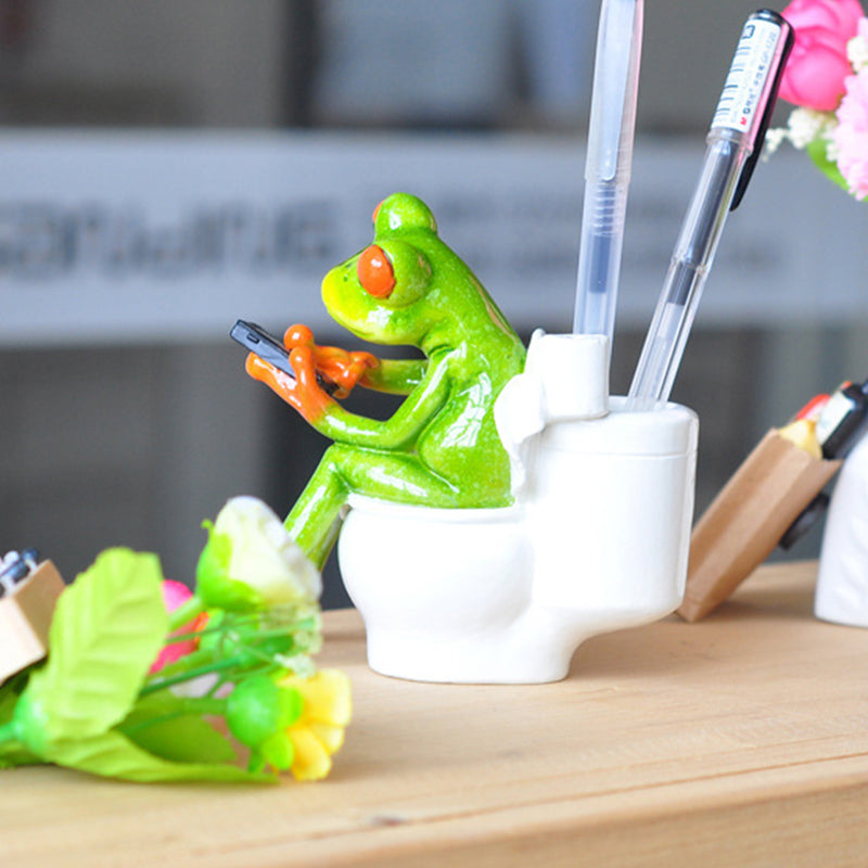 Colorful Garden Frog Figurine Decor - Halri