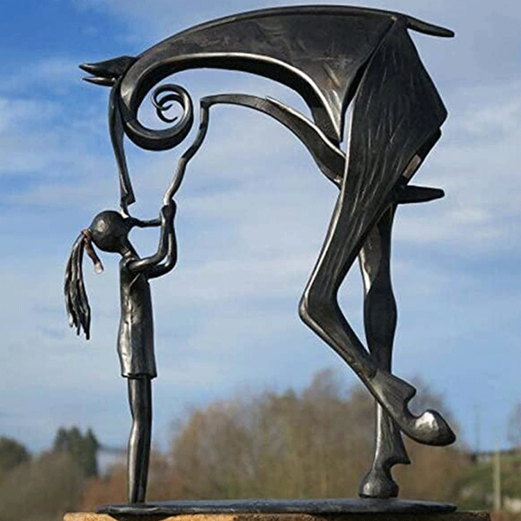 Contemporary Iron Horse Figurine - Halri