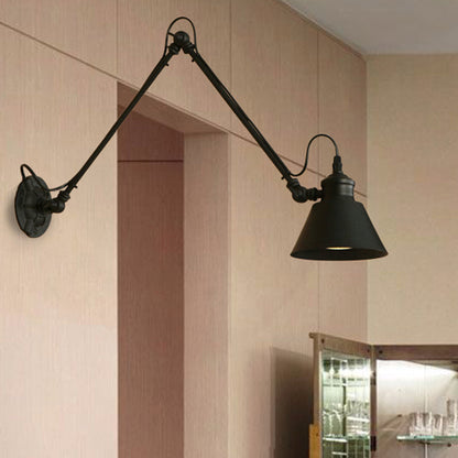 Classic Metal Adjustable Wall Lamp for Home Office