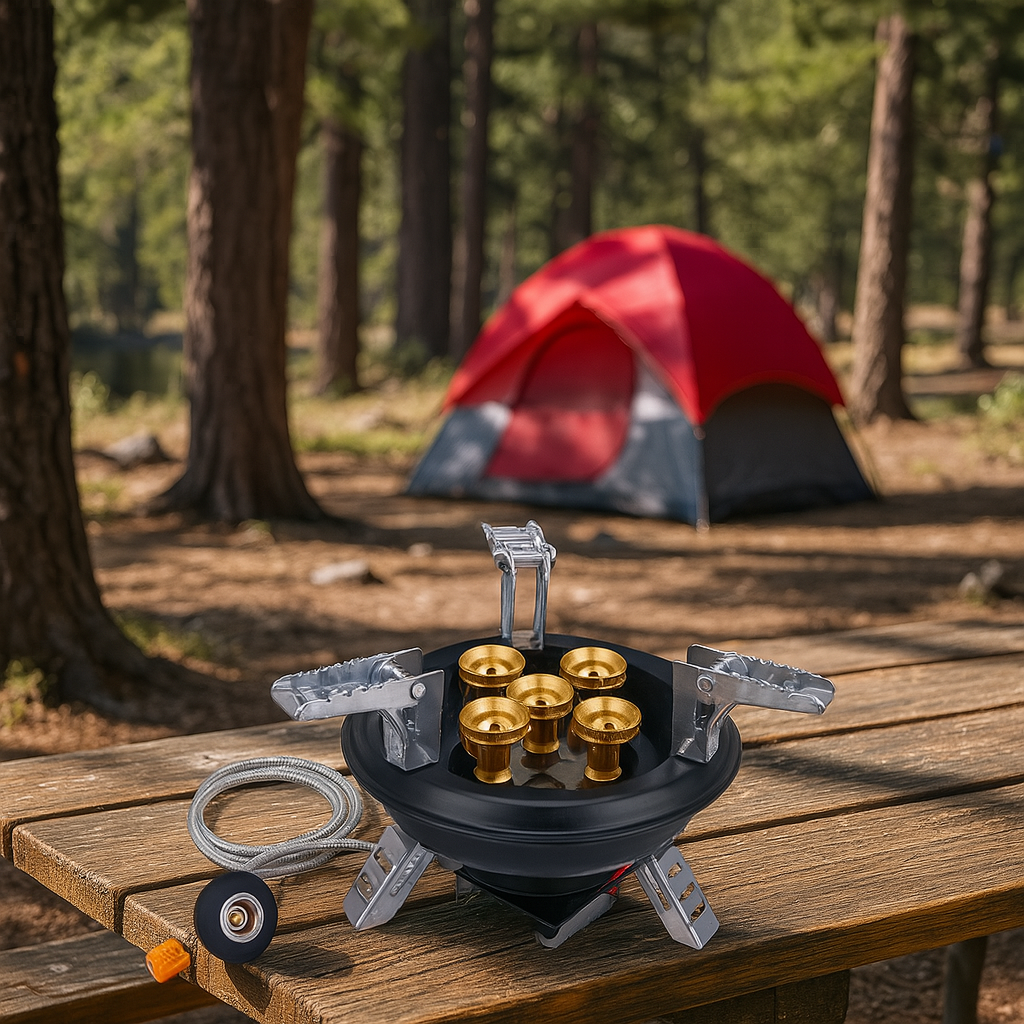 Compact Multi-Fuel Fast Ignition Camping Gas Stove - Halri