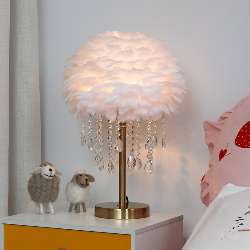 Elegant Crystal Bedside Table Lamp - Halri