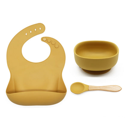 Soft Baby Silicone Feeding Bowl Set