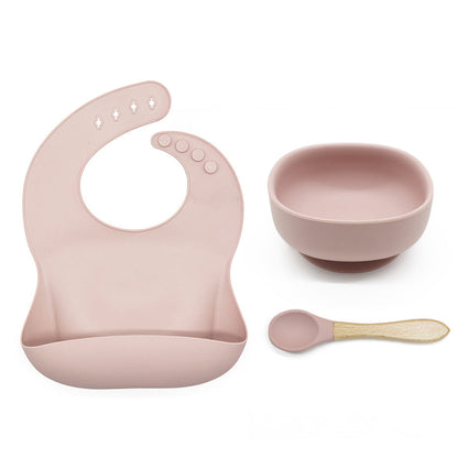 Soft Baby Silicone Feeding Bowl Set