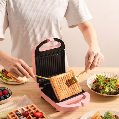 Compact 2-in-1 Breakfast Sandwich Maker Toaster