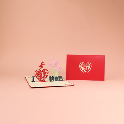 Beautiful 3D Flower Pop Up Card for Mom