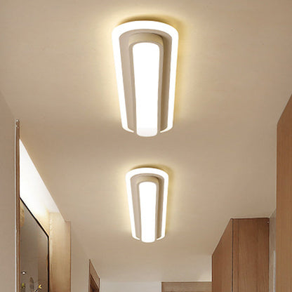 Sleek Modern Black White LED Lamp
