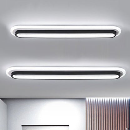 Sleek Modern Black White LED Lamp