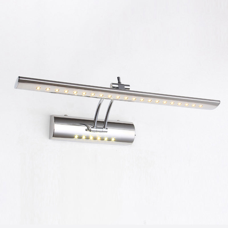 Sleek Nickel LED Wall Light Modern 16 Adjustable