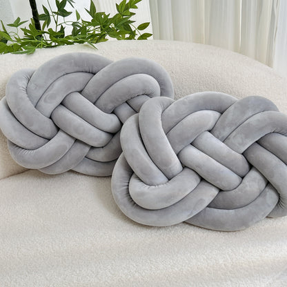Comfortable Fuzzy Round Throw Pillows - 2 Pack