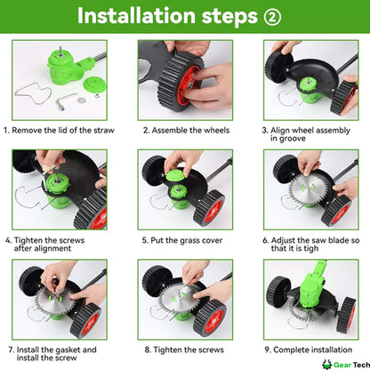 Portable Multi Tool Garden Trimmer with Adjustable Handle