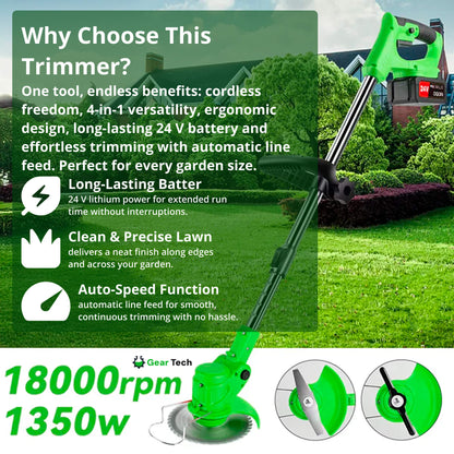 Portable Multi Tool Garden Trimmer with Adjustable Handle