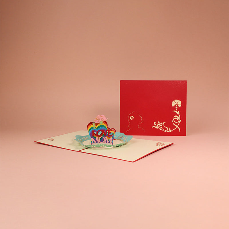 Beautiful 3D Flower Pop Up Card for Mom