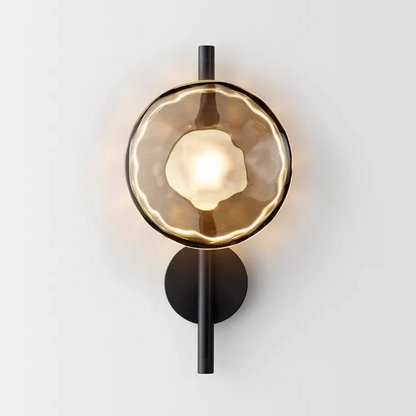 Sleek Glass Panel Wall Light