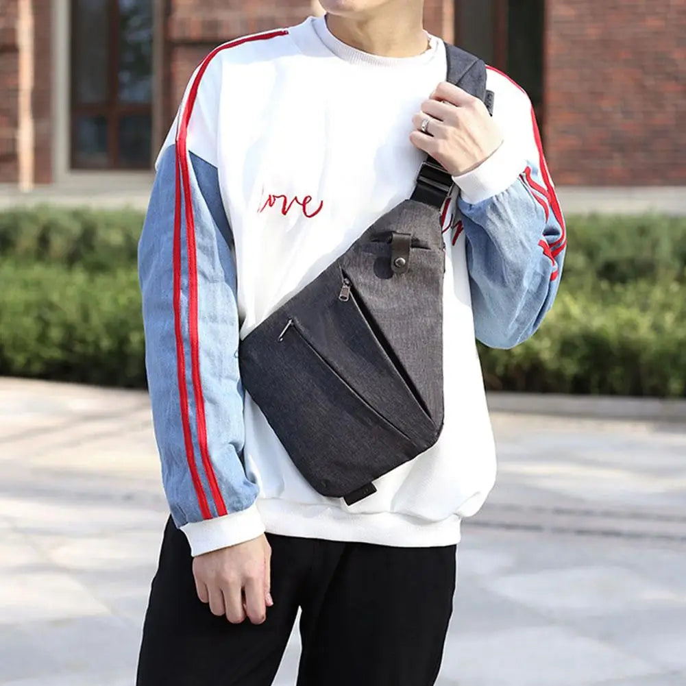 Secure Water-Resistant Mens Crossbody Bag