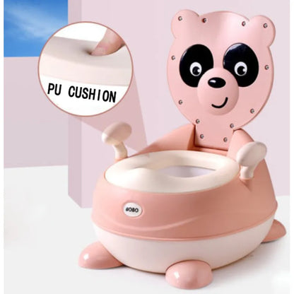 Cute Panda Potty Chair for Kids - Soft PU Seat